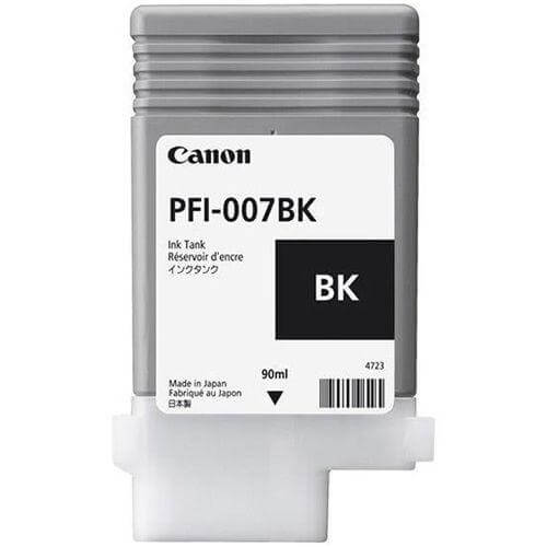OEM Canon 2143C001 PFI-007BK Ink Cartridge Black 90ml - TonerParts