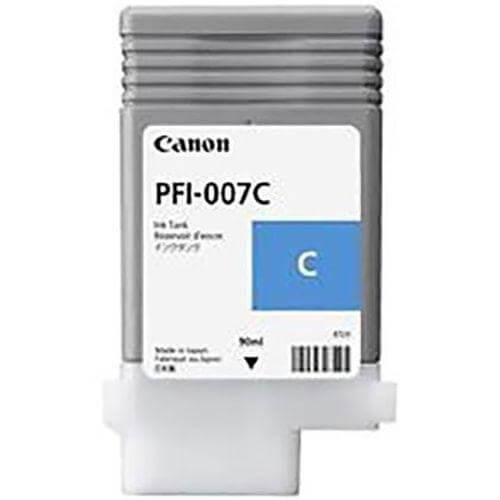 OEM Canon 2144C001 PFI-007C Ink Cartridge Cyan 90ml - TonerParts