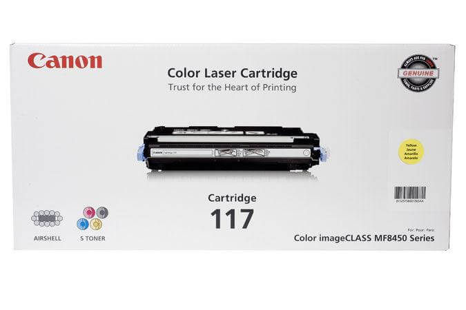 OEM Canon 2575B001AA, 117 Toner Cartridge For ImageCLASS MF8450 Yellow - 4K