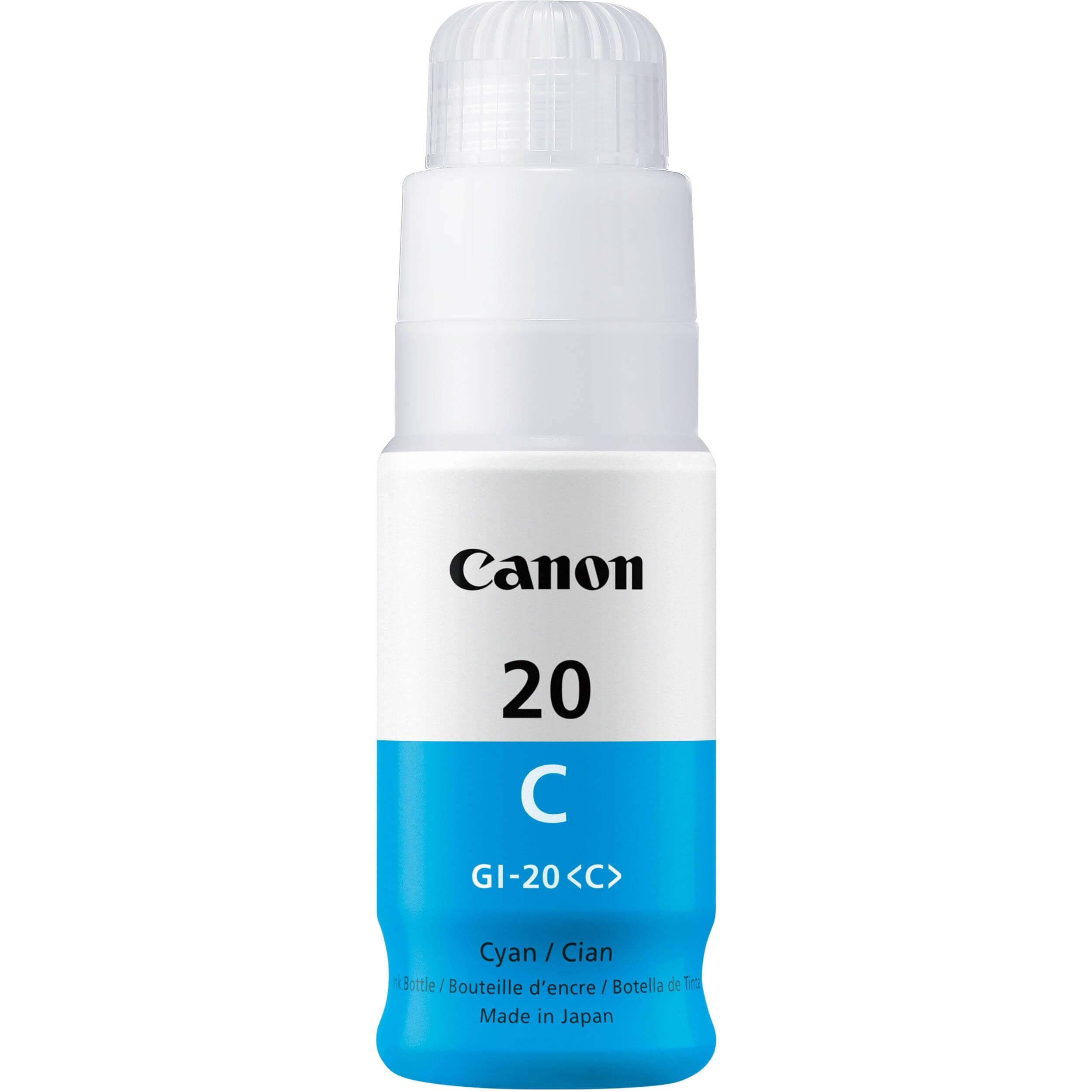 OEM Canon 3394C001 GI-20 Ink Bottle Cyan 7.7K - TonerParts