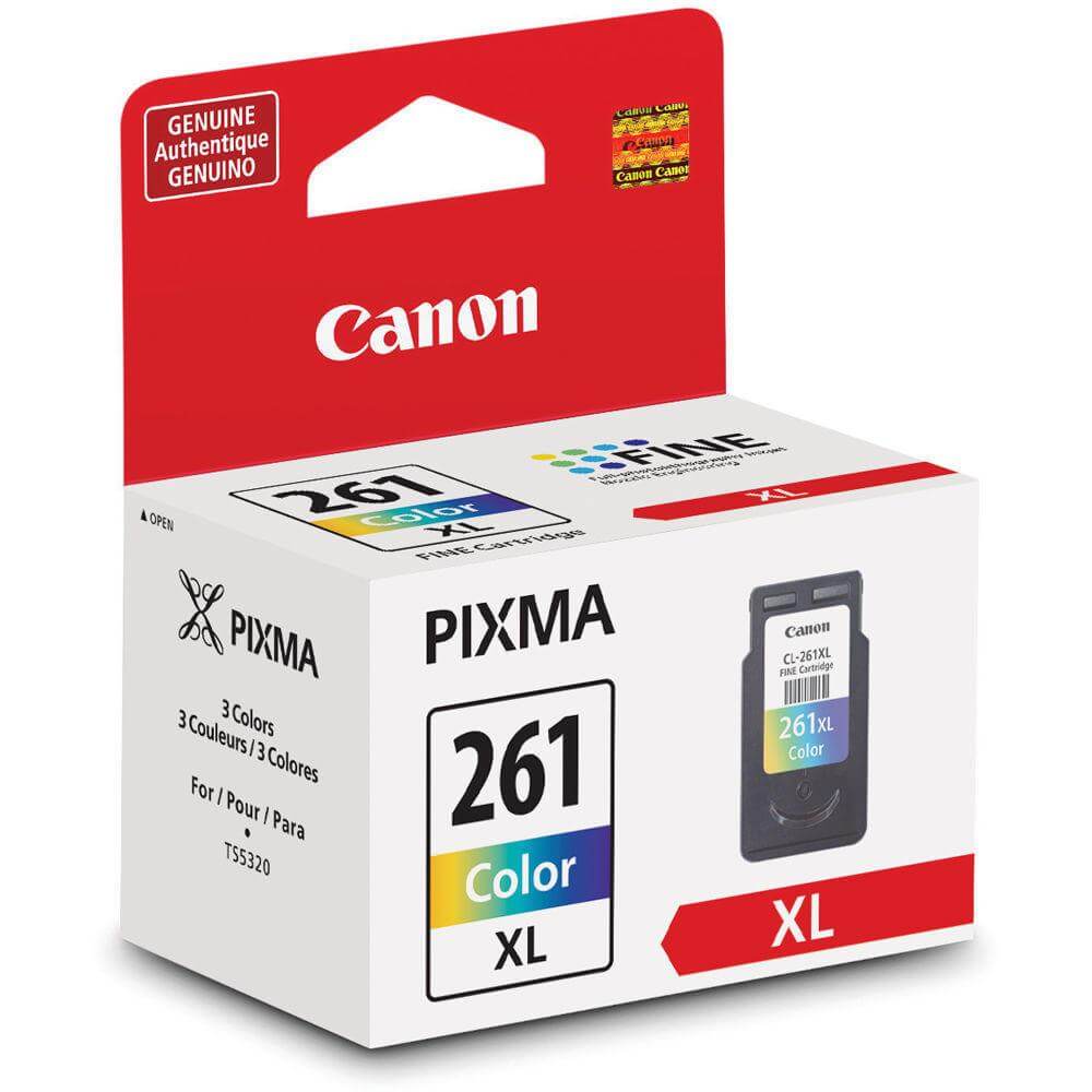 OEM Canon 3724C001 CL-261XL Ink Cartridge Color Extra Large 12.2ml - TonerParts
