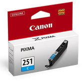 OEM Canon 6514B001 CLI-251C Ink Cartridge Cyan