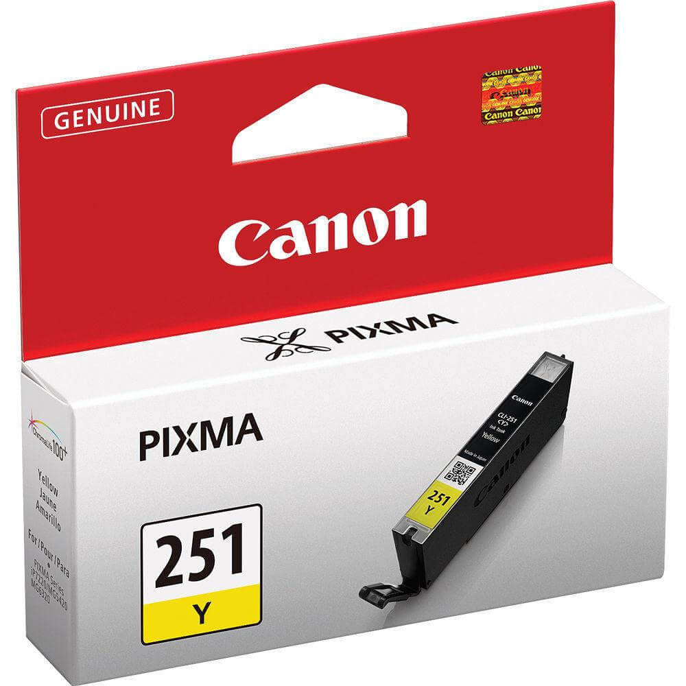 OEM Canon 6516B001 CLI-251Y Ink Cartridge Yellow - TonerParts
