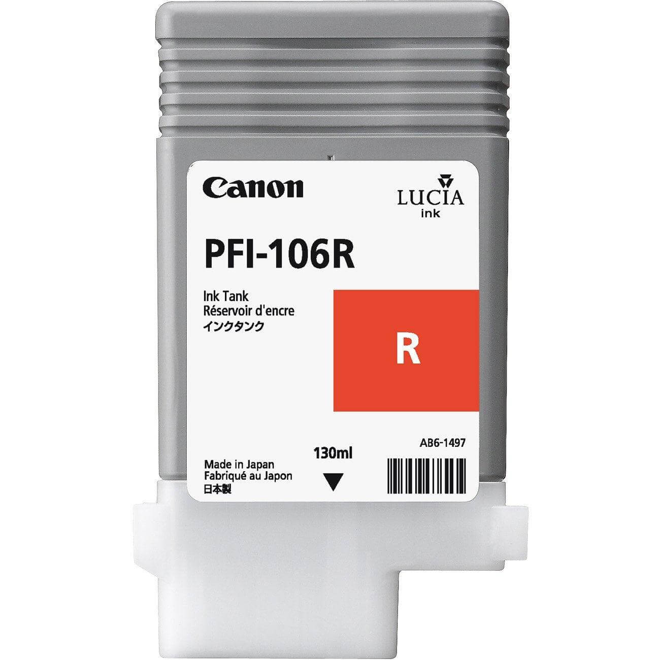 OEM Canon 6627B001 PFI-106R Ink Cartridge Red 130ml - TonerParts