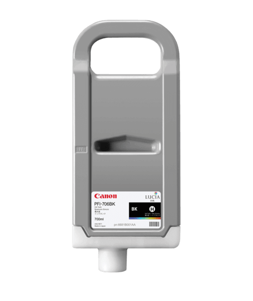 OEM Canon 6681B001 PFI-706BK Ink Cartridge Black 700ml - TonerParts