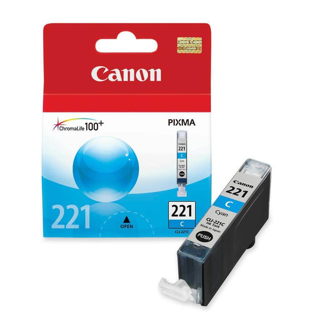 OEM Canon CLI-221C, 2947B001 Ink Cartridge - Cyan - 530 Pages - TonerParts