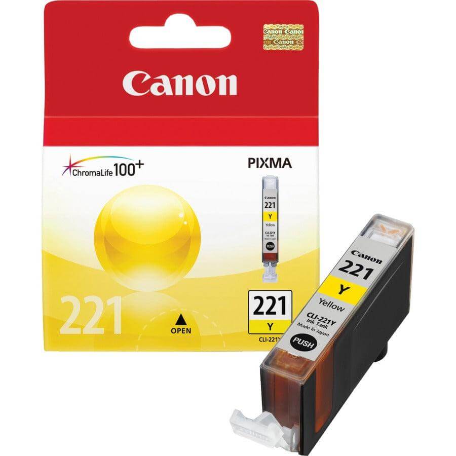 OEM Canon CLI-221Y, 2949B001 Ink Cartridge - Yellow - 530 Pages - TonerParts