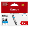 OEM Canon CLI-281XXL, 1980C001 Ink Cartridge - Cyan
