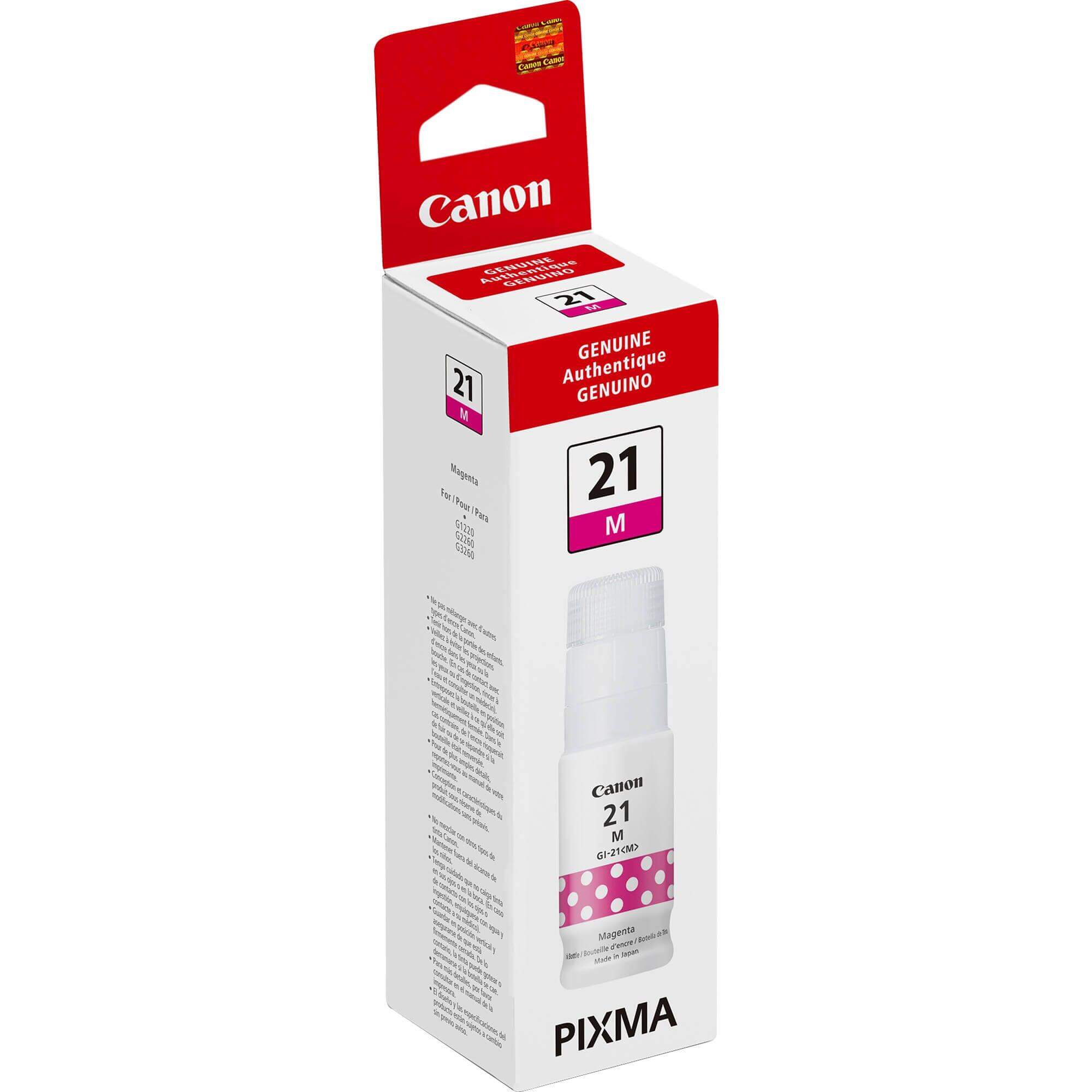 OEM Canon GI-21 4538C001 Ink Bottle Magenta 7.7K 70ml - TonerParts