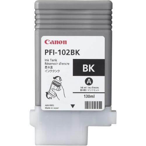 OEM Canon PFI-102 0895B001 Ink Cartridge Black 130ml - TonerParts
