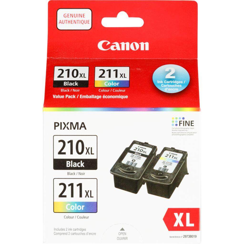 OEM Canon PG-210XL, CL-211XL Combo Pack - TonerParts