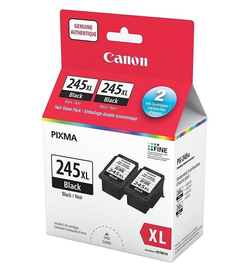 OEM Canon PG-245XL 8278B010 Black Twin Ink Value Pack - TonerParts