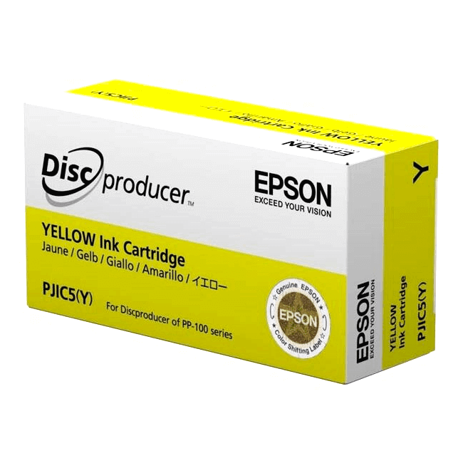 OEM Epson PJIC5 C13S020451 Yellow Ink Cartridge - TonerParts