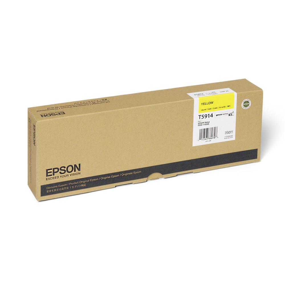 OEM Epson T591400 Ink Cartridge - Yellow (700ML) - TonerParts