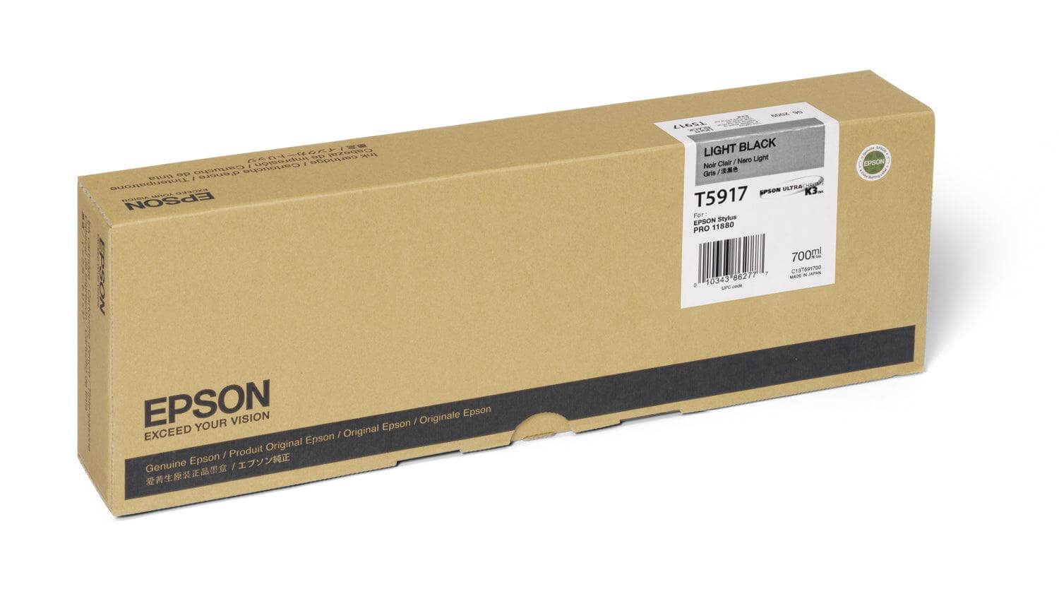 OEM Epson T591700 Ink Cartridge - Light Black (700ML) - TonerParts