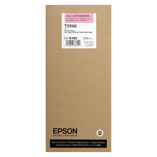OEM Epson T596600, T5966 Ink Cartridge Vivid Light Magenta - 350ML - TonerParts