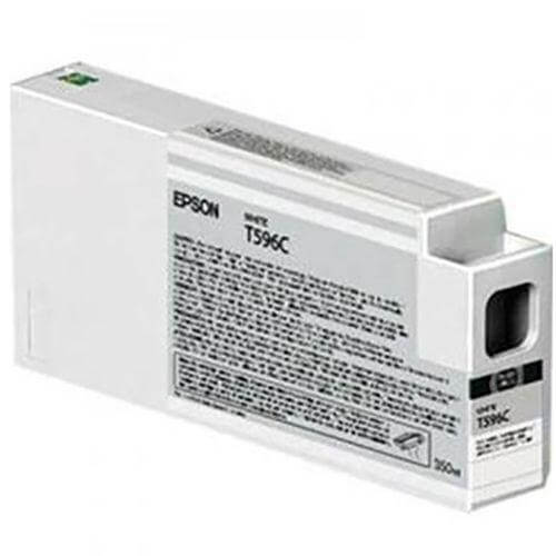 OEM Epson T596C00 White Ultra-chrome HDR Ink Cartridge 350 Ml - TonerParts