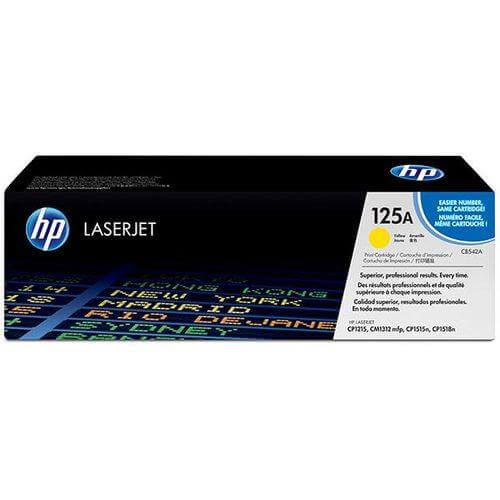 OEM HP 125A CB542A Toner Cartridge Yellow 1.4K - TonerParts