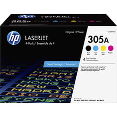 OEM HP 305A CE305AQ1 Toner Cartridge Black 1.52K CYM 1.8K Colors 4 Pack