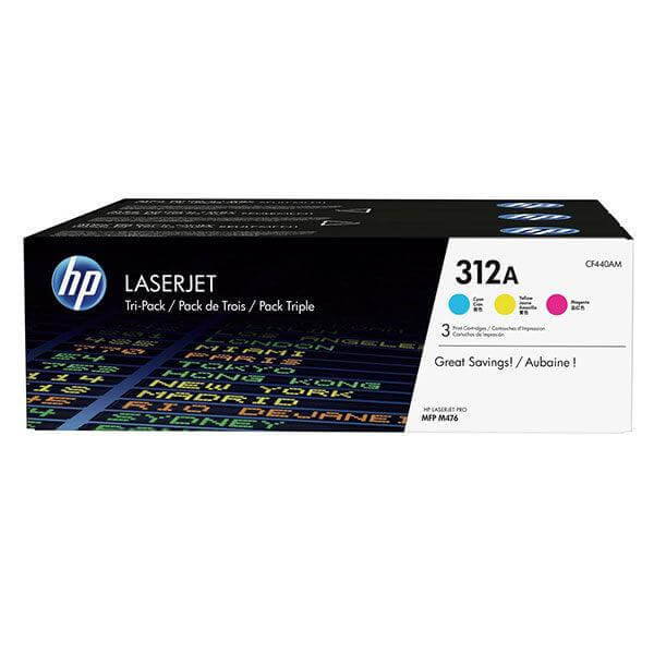 OEM HP 312A CF440AM Toner Cartridges CYM 2.7K 3 Pack - TonerParts