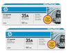 OEM HP 35A CB435D LaserJet Toner Cartridges Black 3K 2 Pack