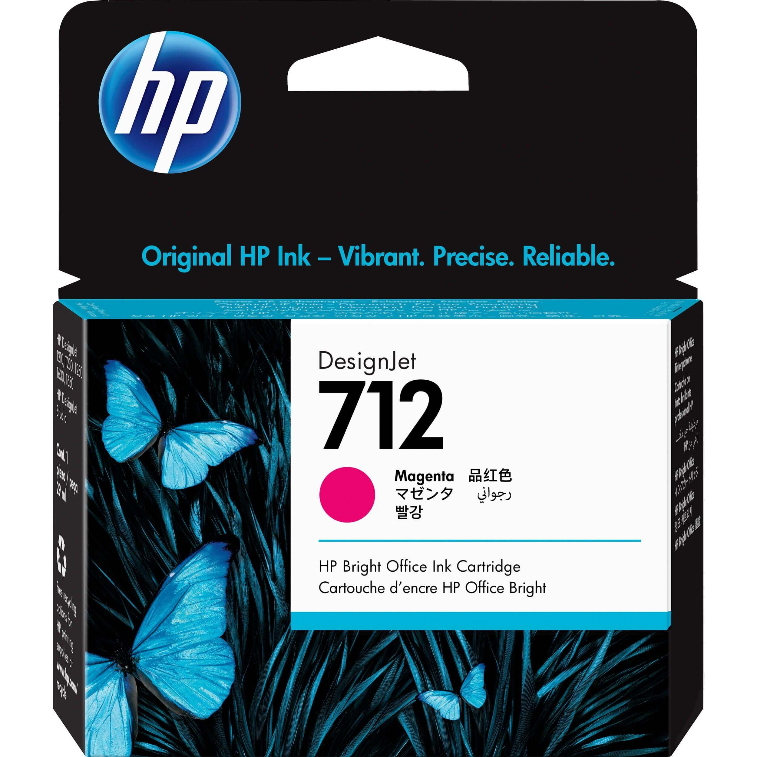 OEM HP 3ED68A 712 Ink Cartridge Magenta 29ml - TonerParts