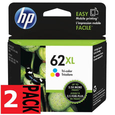 OEM HP 62XL C2P07AN#140 Ink Cartridge Tri-Colour 415 Pages 2 Pack