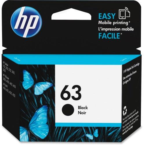 OEM HP 63 F6U62AN Ink Cartridge Black 190 Pages - TonerParts