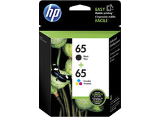 OEM HP 65 T0A36AN Ink Cartridges Black 120 Pages Tri-Color 100 Pages 2 Pack