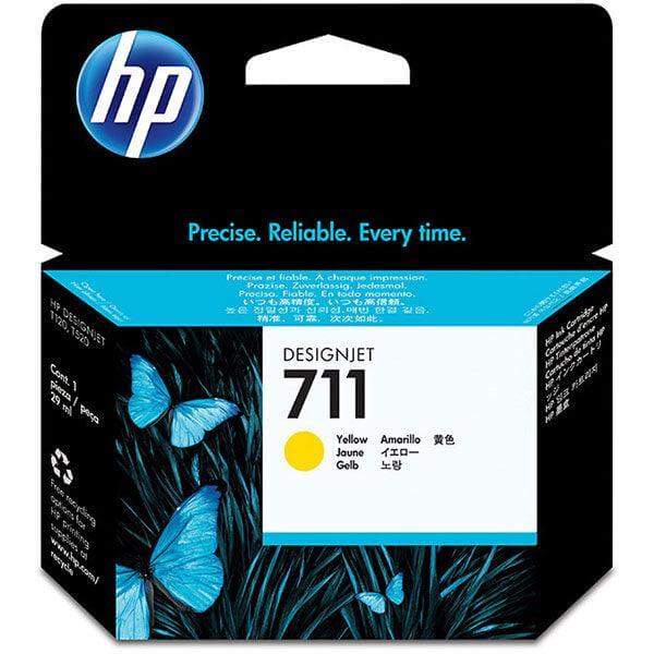 OEM HP 711 CZ132A DesignJet Ink Cartridge Yellow 29ml - TonerParts