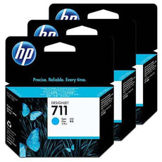 OEM HP 711 CZ134A DesignJet Ink Cartridges Cyan 29ml 3 Pack