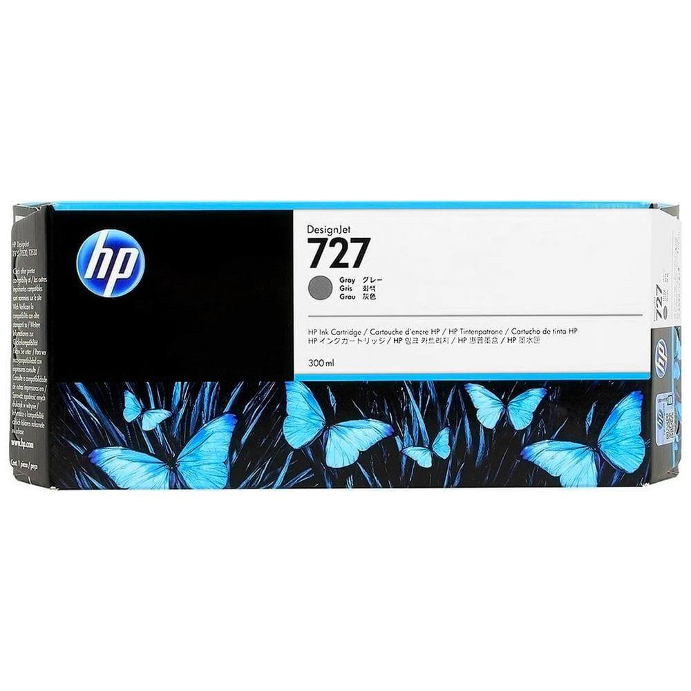 OEM HP 727 F9J80A Gray DesignJet Ink Cartridge Gray 300ml - TonerParts
