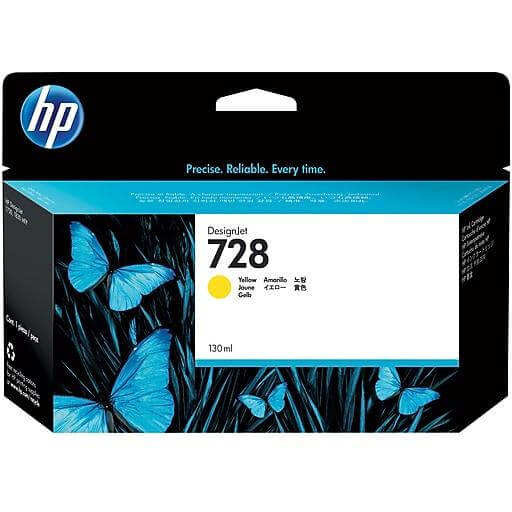 OEM HP 728 F9J65A Ink Cartridge Yellow 130ml - TonerParts