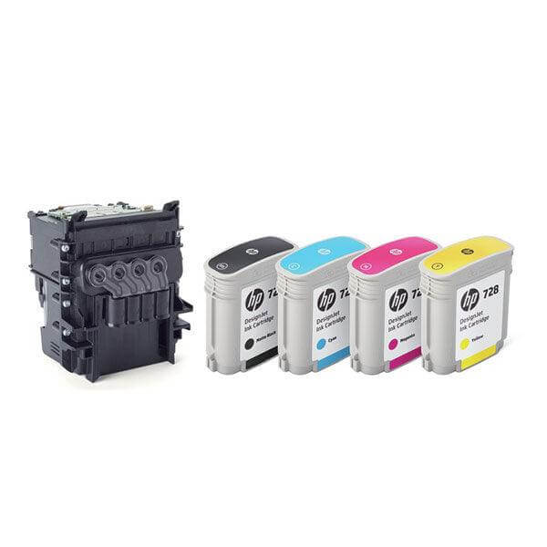 OEM HP 729 F9J81A Inkjet Printhead Replacement Kit Black TriColor 300ml - TonerParts