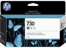 OEM HP 730 P2V66A Inkjet Ink Cartridge Gray 130ml