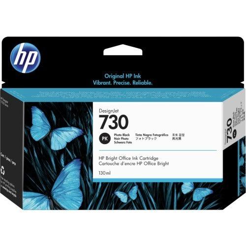 OEM HP 730 P2V67A Inkjet Ink Cartridge Photo Black 130ml - TonerParts
