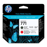 OEM HP 771 CE017A DesignJet Printhead Matte Black and Chromatic Red