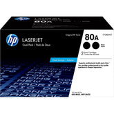 OEM HP 80A CF280AD1 Toner Cartridge Black 2.7K 2 Pack