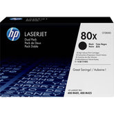 OEM HP 80X CF280XD Toner Cartridge Black 6.9K 2 Pack