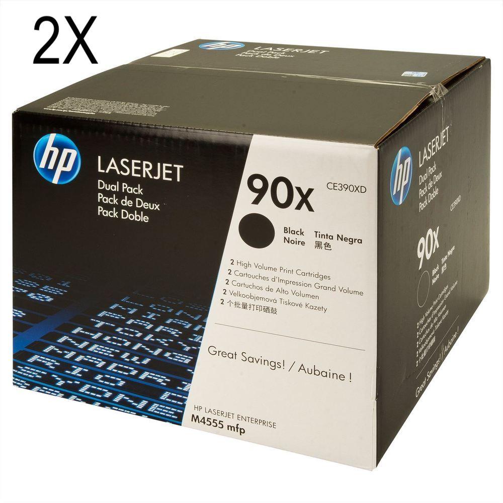 OEM HP 90X CE390XD Toner Cartridges Black 48K 2 Pack - TonerParts