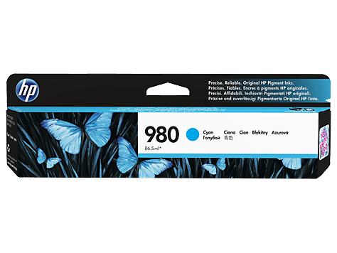 OEM HP 980 D8J07A Ink Cartridge Cyan 6.6K - TonerParts