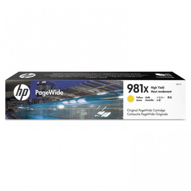 OEM HP 981X L0R11A PageWide Ink Cartridge Yellow 10K - TonerParts