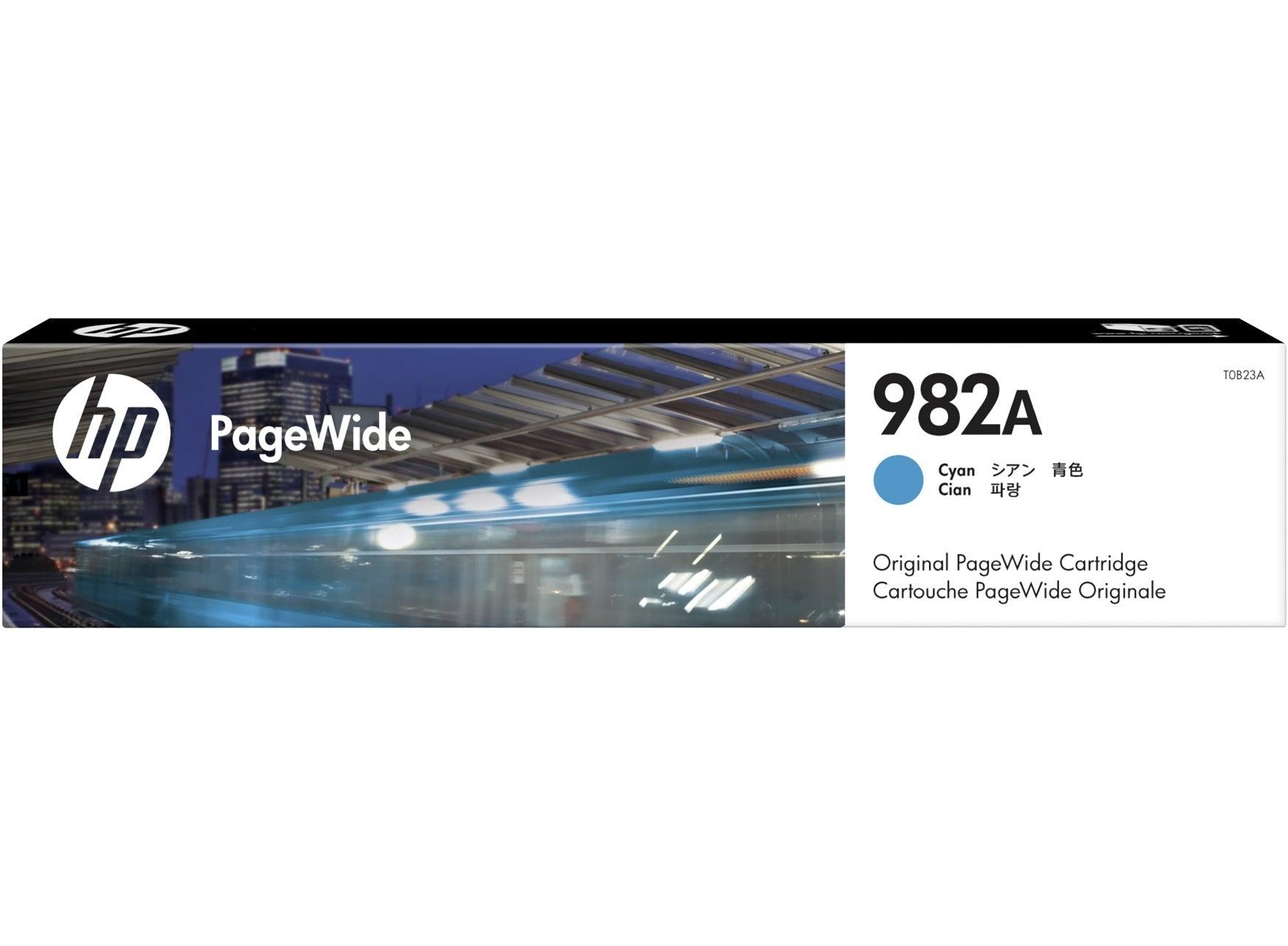 OEM HP 982A T0B23A Ink Cartridge Cyan Page Wide 8K - TonerParts