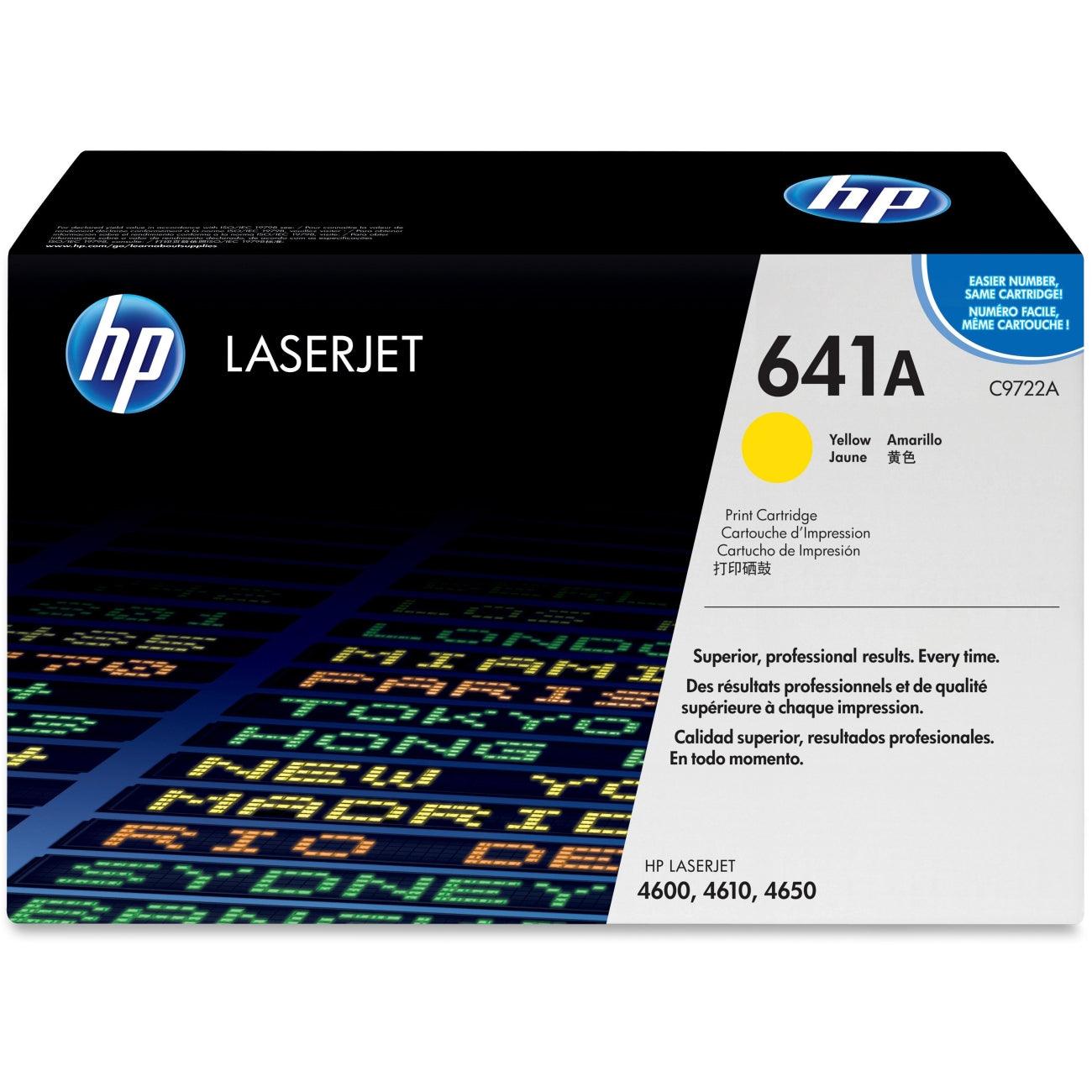 OEM HP C9722A, 641A Toner Cartridge For HP 4600, 4610, 4650 Yellow - 8K - TonerParts
