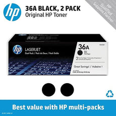 OEM HP CB436D 36A LaserJet Toner Cartridges Black 4K 2 Pack
