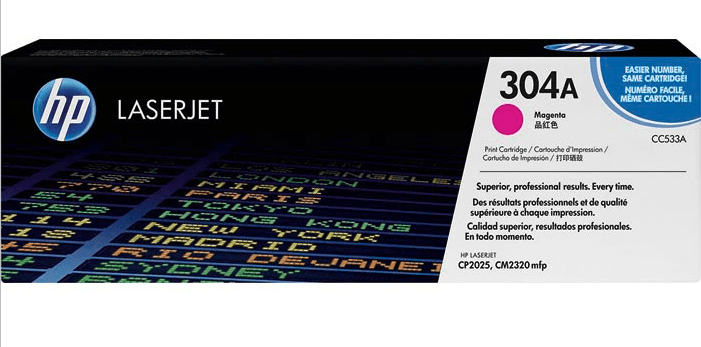 OEM HP CC533A 304A Toner Cartridge Magenta 2.8K - TonerParts