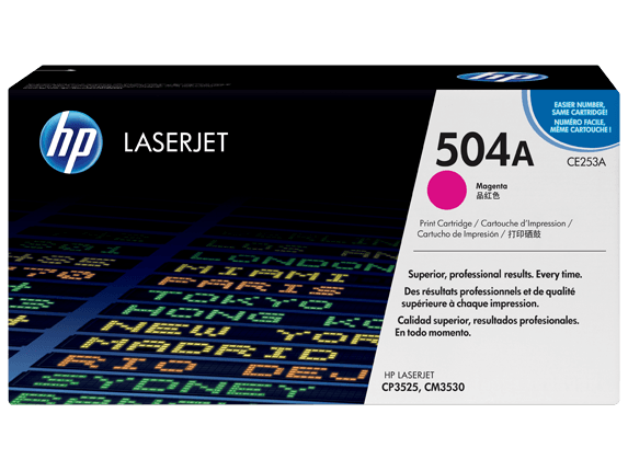 OEM HP CE253A 504A Toner Cartridge Magenta 7K - TonerParts