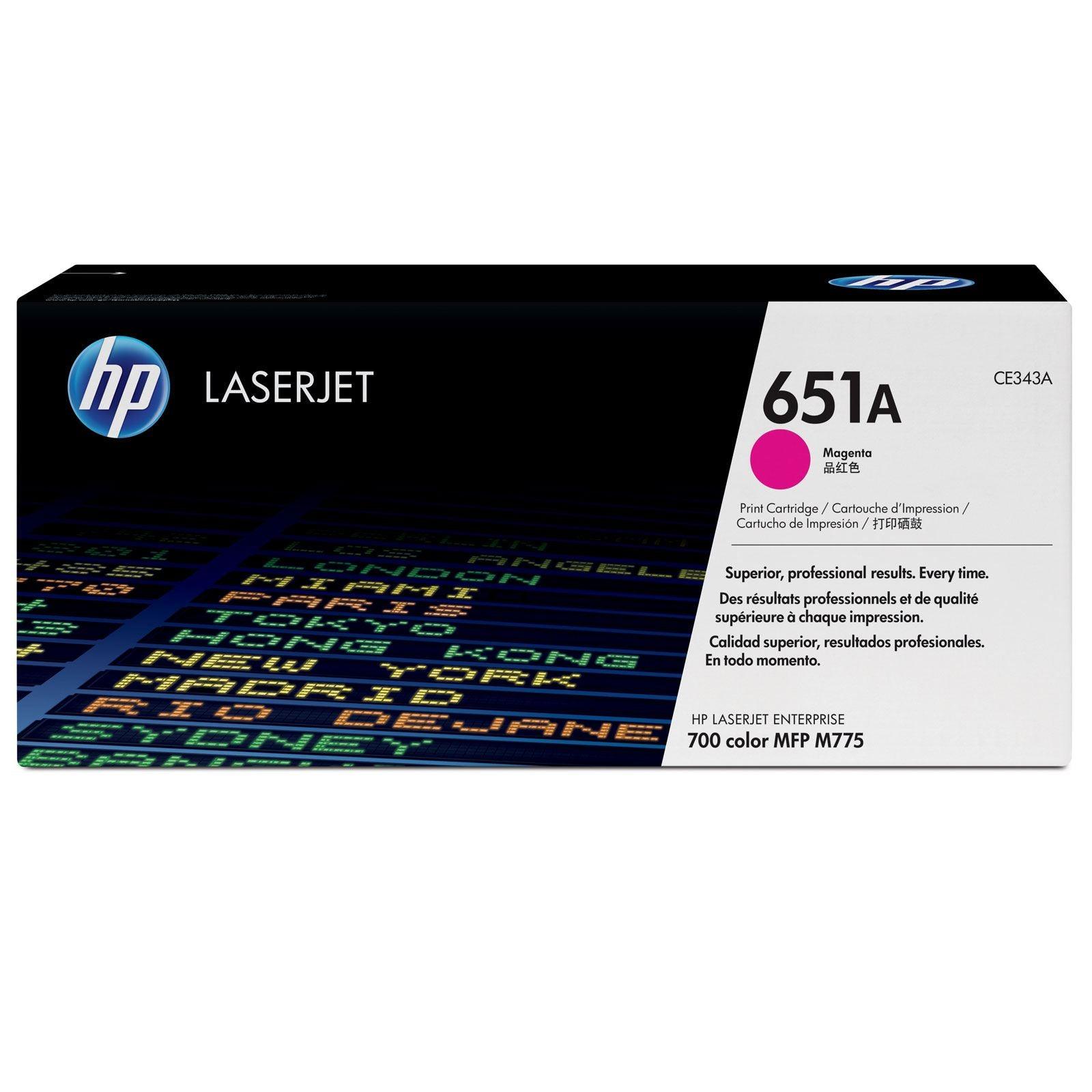OEM HP CE343A 651A Toner Cartridge Magenta 16K - TonerParts