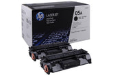 OEM HP CE505D 05A Toner Cartridges Black 4.6K 2 Pack