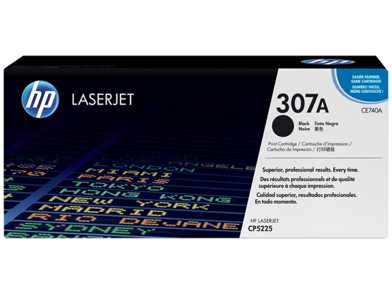 OEM HP CE740A 307A Toner Cartridge Black 7K - TonerParts